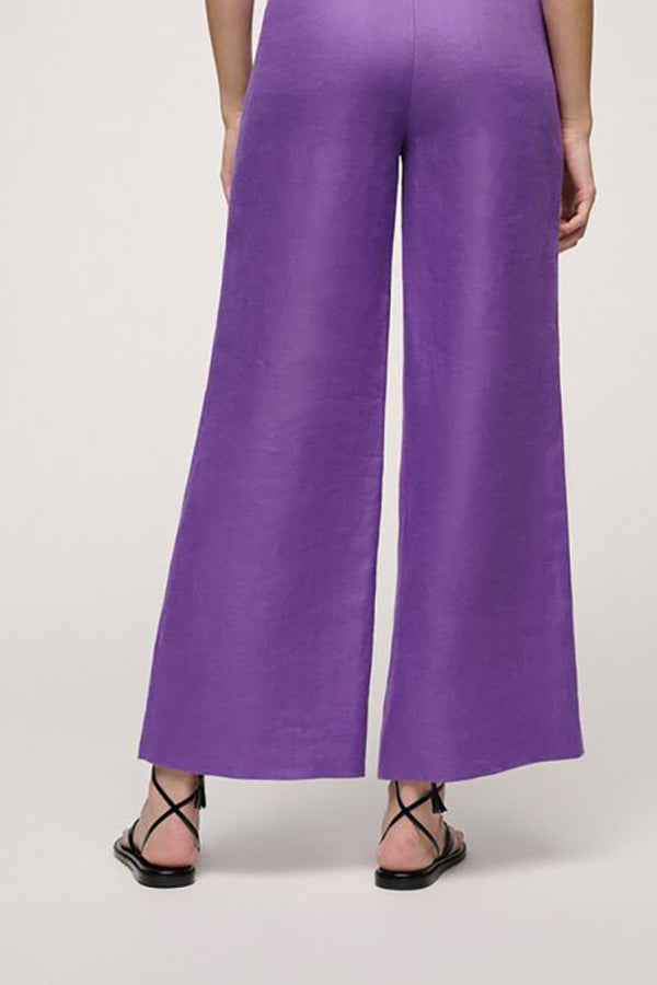 ABITUDINE PURPLE WIDE TROUSERS