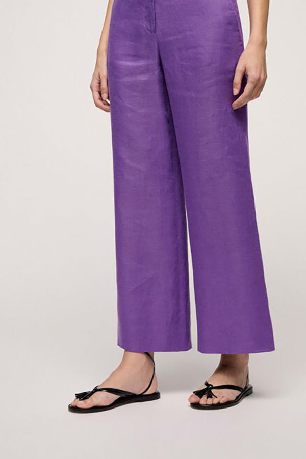 ABITUDINE PURPLE WIDE TROUSERS