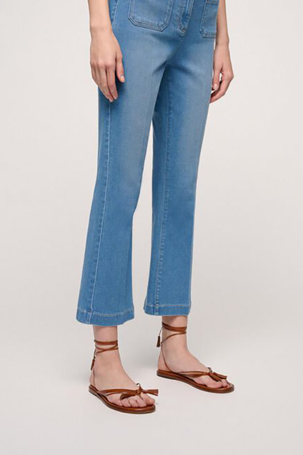 ALCALINO CROPPED FLARED JEANS