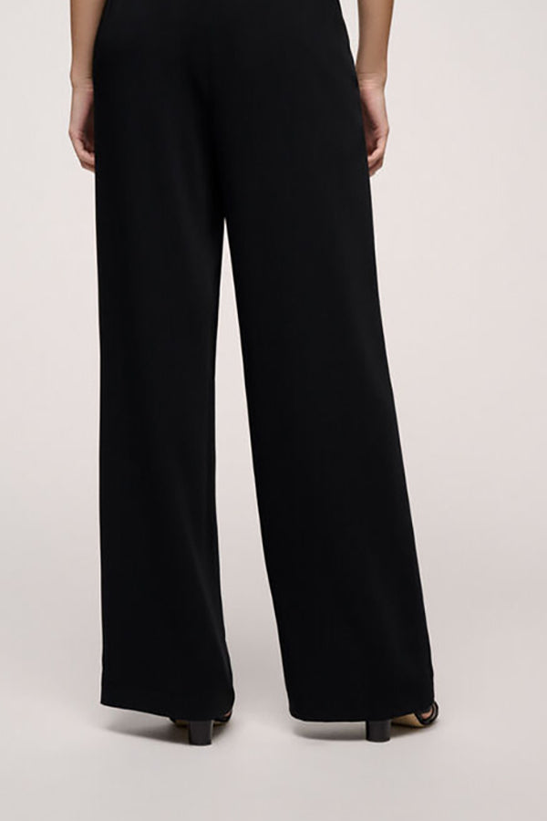 ANGELICA C BLACK DRAWSTRING TROUSERS