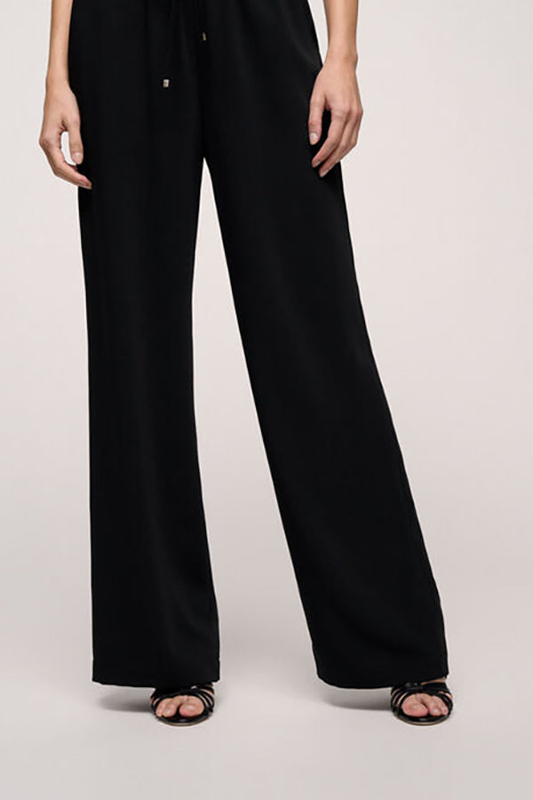 ANGELICA C BLACK DRAWSTRING TROUSERS