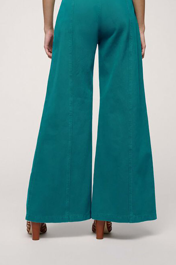 ARENARIA GREEN FLARE TROUSERS