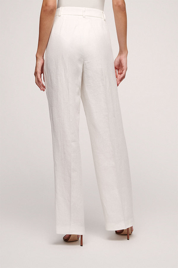 AKITA WIDE LEG LINEN TROUSERS