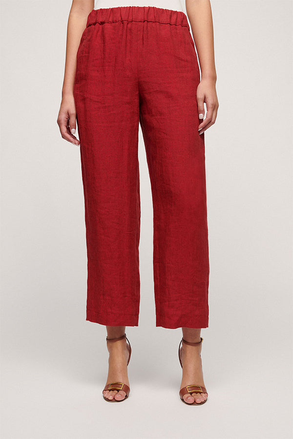 ALARI WIDE LINEN TROUSERS