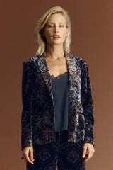 BANDOL PRINTED VELVET JACKET