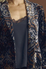 BANDOL PRINTED VELVET JACKET