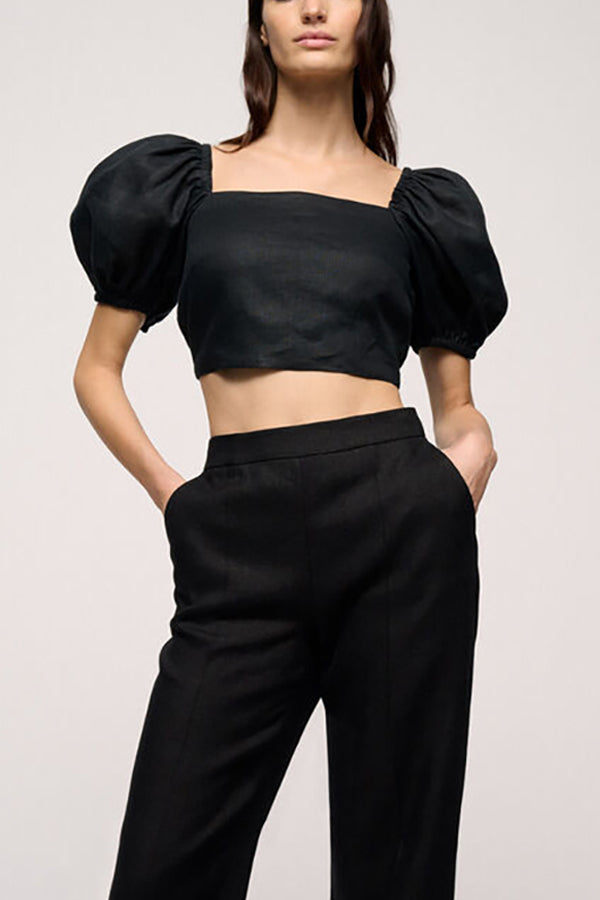 BARONE BLACK BACK BOW TOP