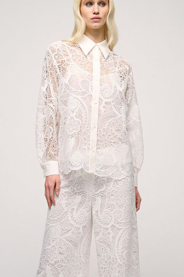 BASIL PAISLEY LACE BLOUSE