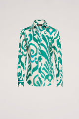 BETTA GREEN PRINTED SHIRT