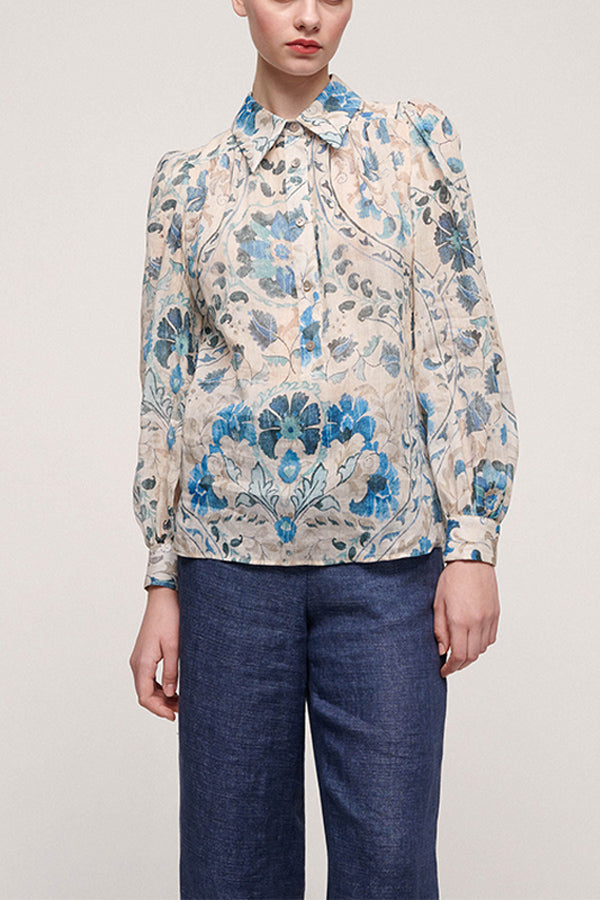 BRILLA WIDE FLORAL PATTERN SHIRT