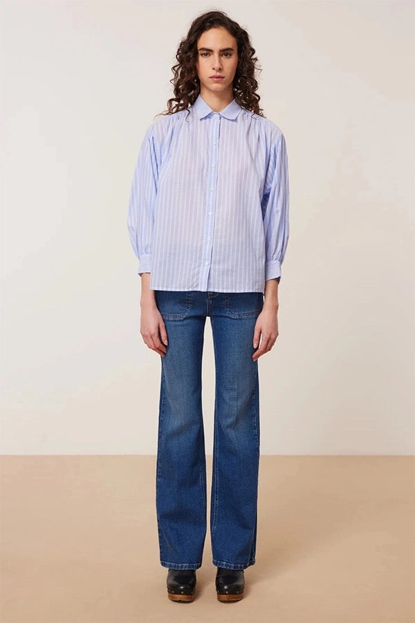 CHADE STRIPED POPLIN SHIRT