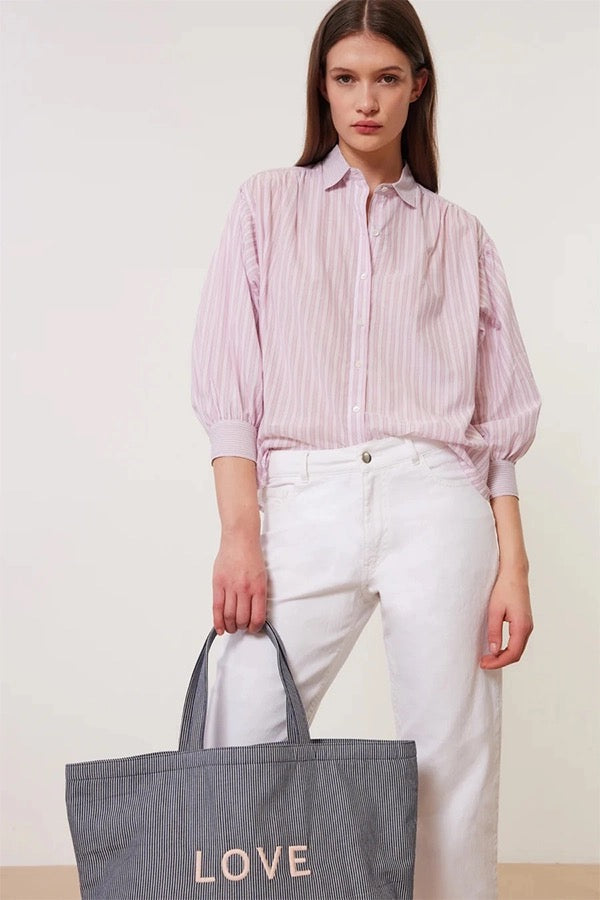 CHADE STRIPED POPLIN SHIRT