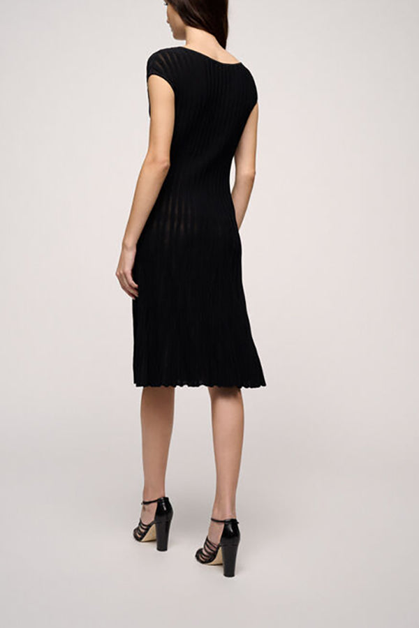 CELESTINA BLACK KNIT DRESS