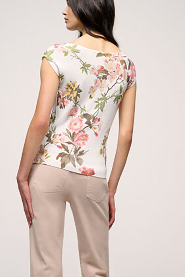 CENTRICA FLORAL PRINT KNIT TOP