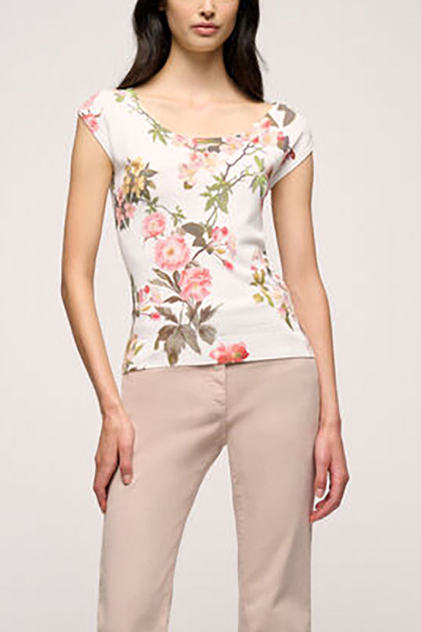 CENTRICA FLORAL PRINT KNIT TOP