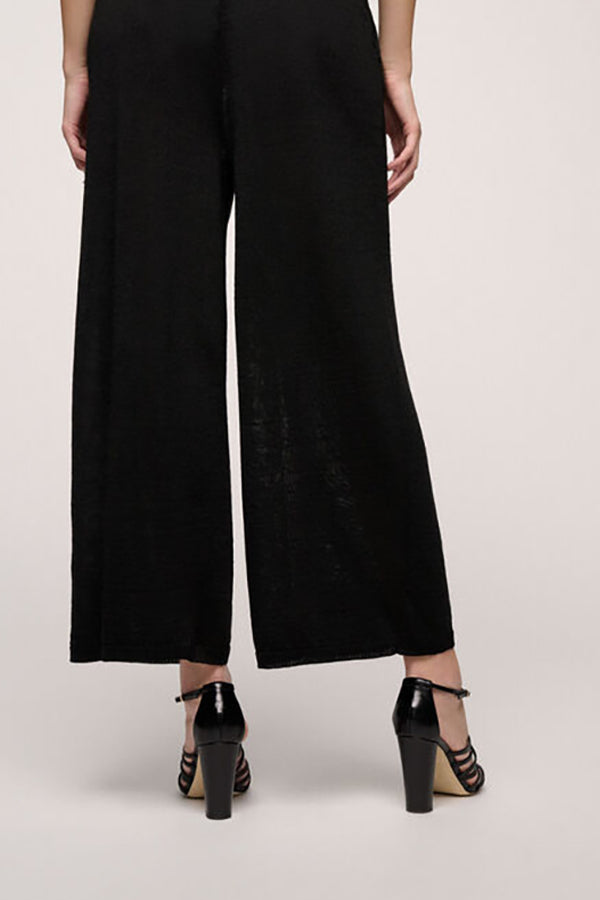 CUPOLINO BLACK KNIT TROUSERS