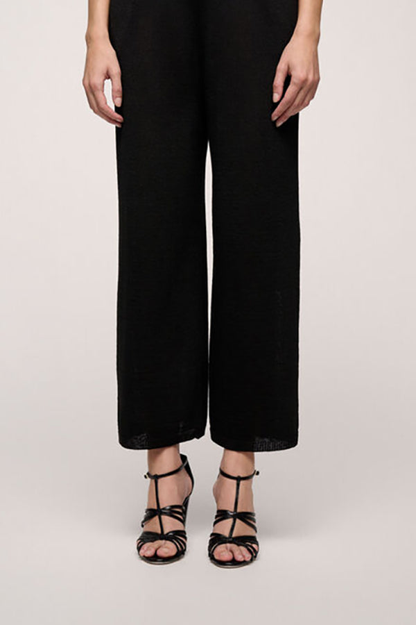 CUPOLINO BLACK KNIT TROUSERS