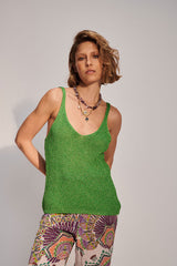 PARIS LUREX TANK TOP