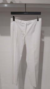 STRAIGHT CUT COTON TROUSERS