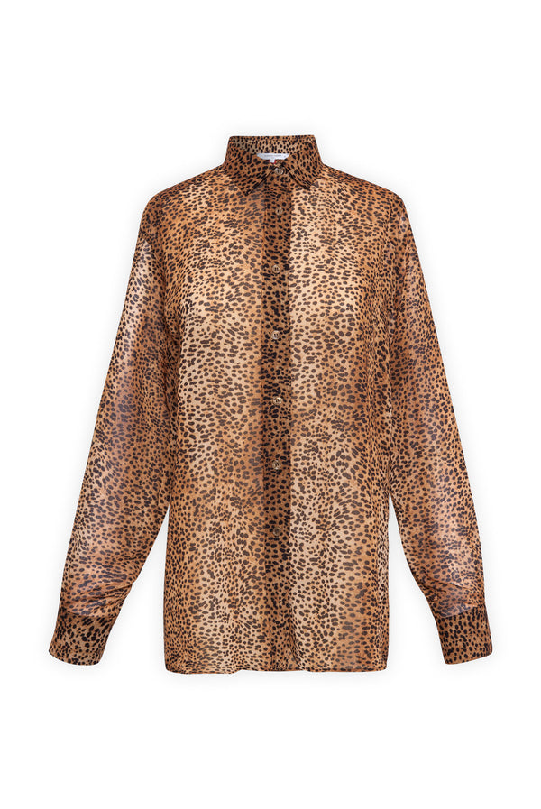 MEA LOOSE-FITTING ANIMAL-PRINTED SHIRT