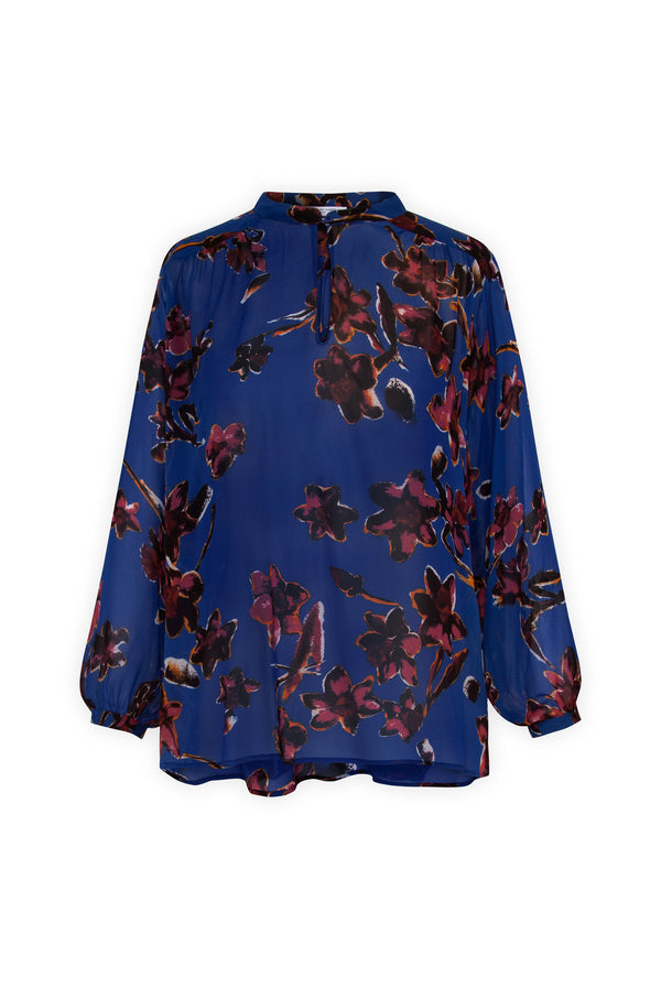 NOA OVERSIZED PRINTED MUSLIN BLOUSE