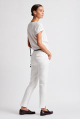 MARZIA STRAIGHT-LEG STRETCH COTTON PANTS