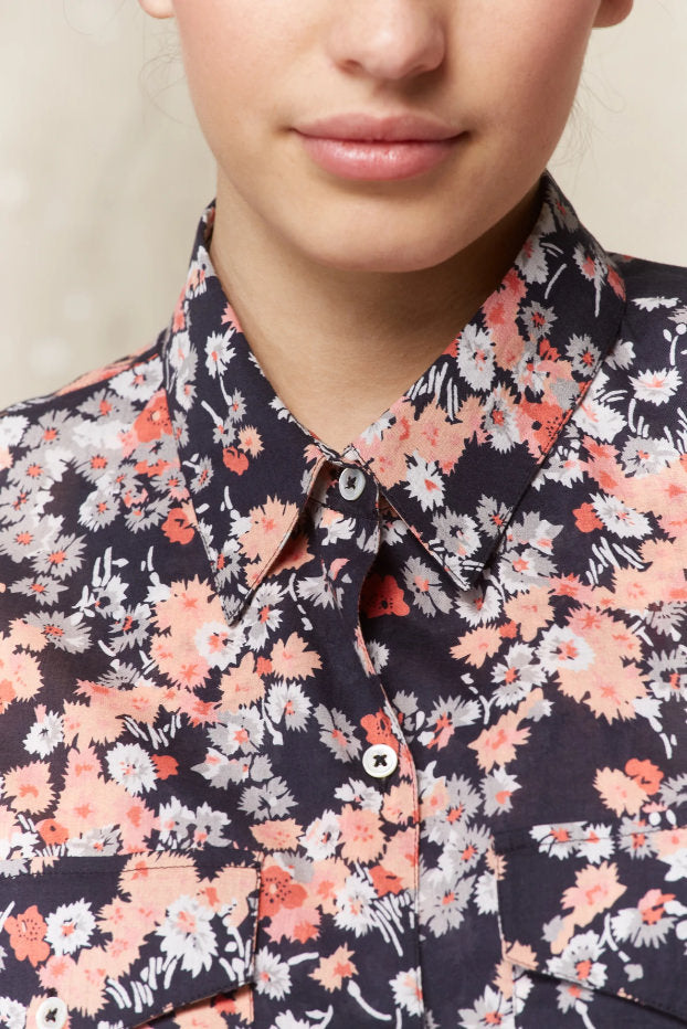 SHORT FLORAL PRINT SHIRT