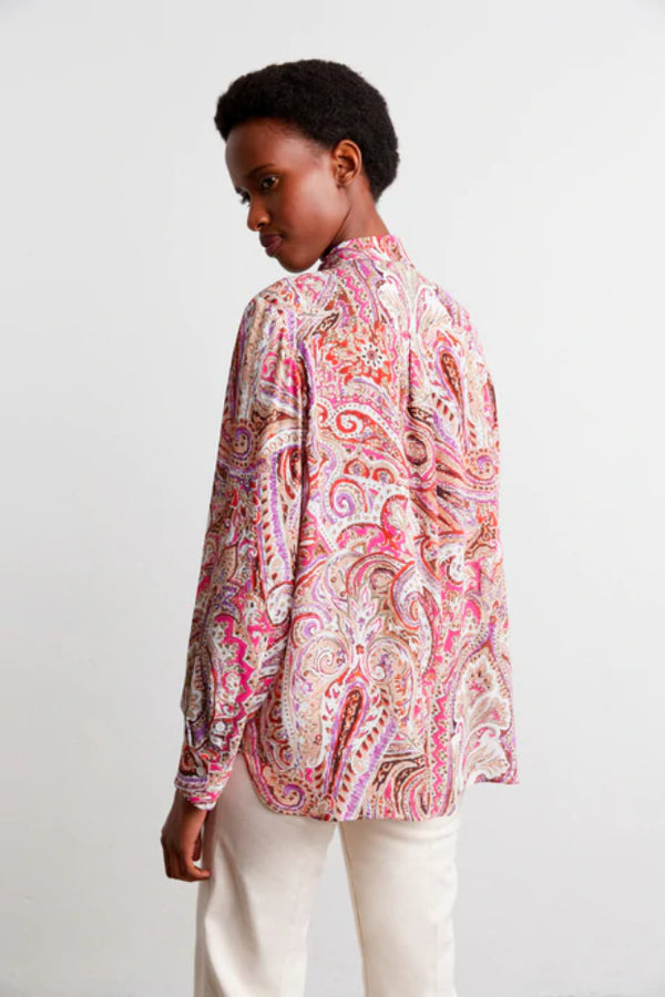 CONSTANT LOOSE-FITTING PAISLEY PRINT SHIRT