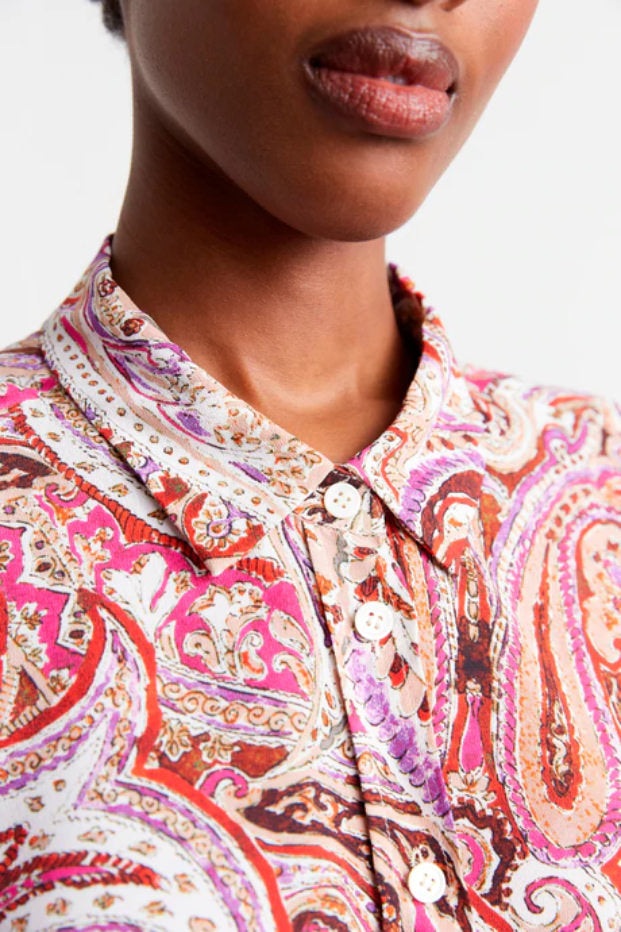 CONSTANT LOOSE-FITTING PAISLEY PRINT SHIRT