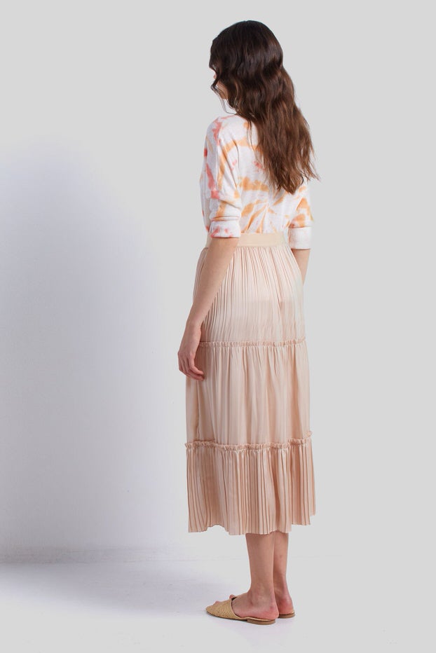 BONNIE PLEATED SKIRT WITH RUFFLES