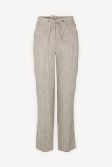 EMERY JOGGER-STYLE STRIPED LINEN TROUSERS