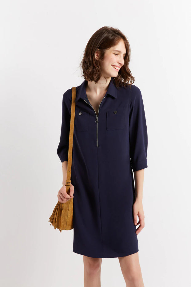 JODY SHORT ZIPPED DRESS