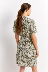 JORDAN BELTED PRINT COTTON DRESS