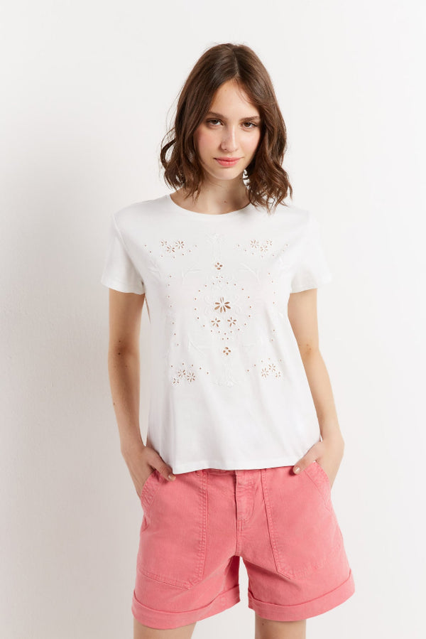 ADELE OPENWORK T-SHIRT