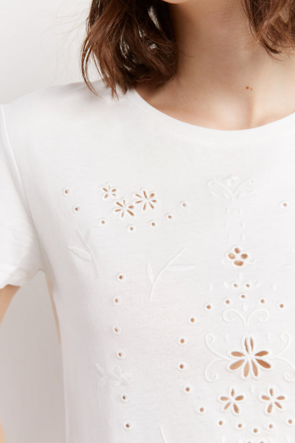 ADELE OPENWORK T-SHIRT