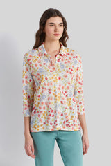 AGNES LINEN FLORAL SHIRT