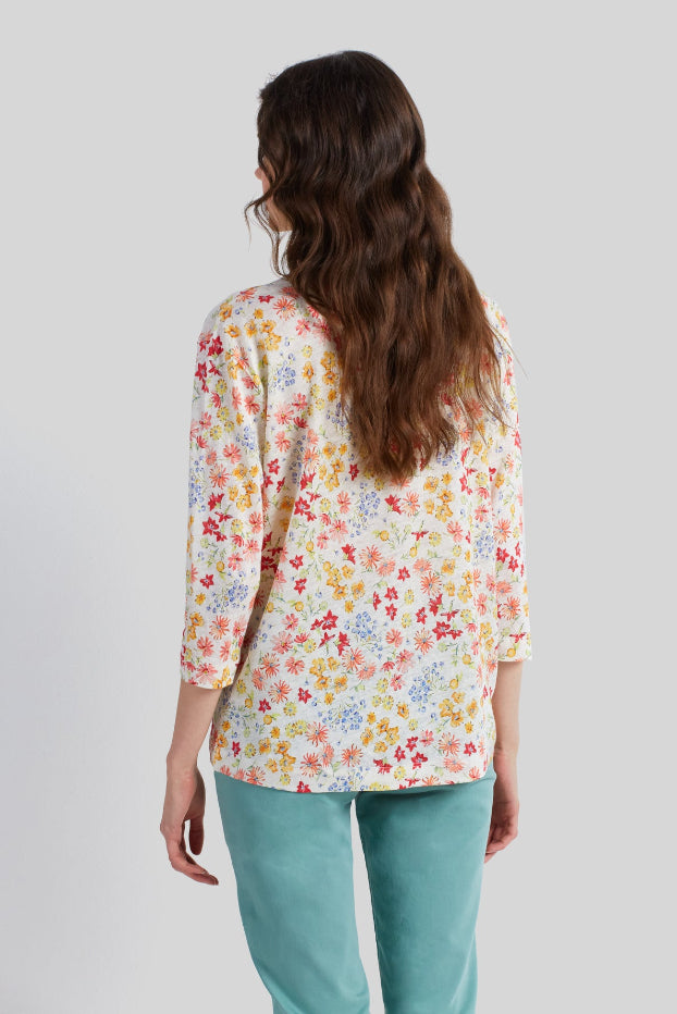 AGNES LINEN FLORAL SHIRT