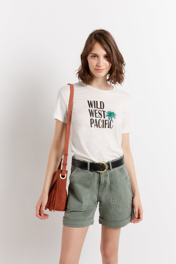 ASSIA WILD WEST LINEN T-SHIRT