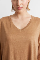 AUDRIC OVERSIZED LINEN T-SHIRT