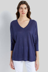 AUDRIC OVERSIZED LINEN T-SHIRT