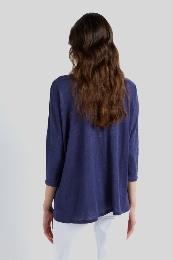 AUDRIC OVERSIZED LINEN T-SHIRT