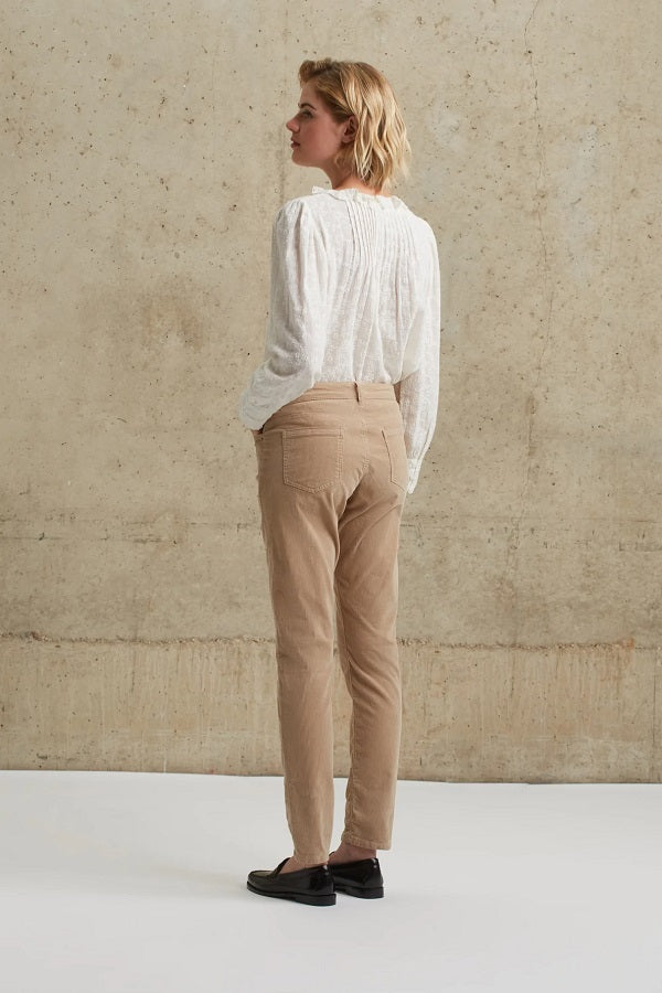 ELIENOR SLIM STRETCH CORDUROY TROUSERS