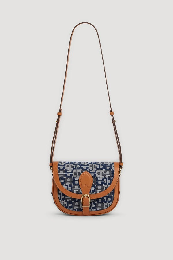 LUCIE GD MONOGRAM JACQUARD MESSENGER BAG