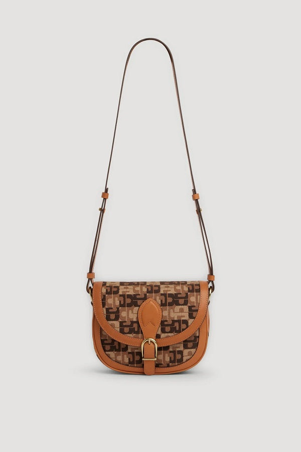 LUCIE GD MONOGRAM JACQUARD MESSENGER BAG