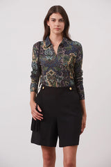 AMELIA JERSEY PRINT SHIRT