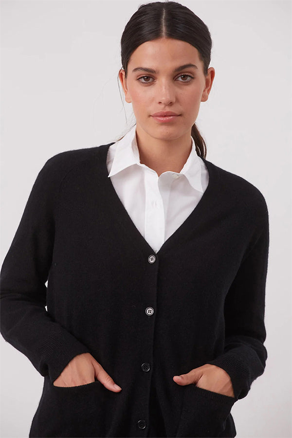 LEO CLASSIC CASHMERE CARDIGAN