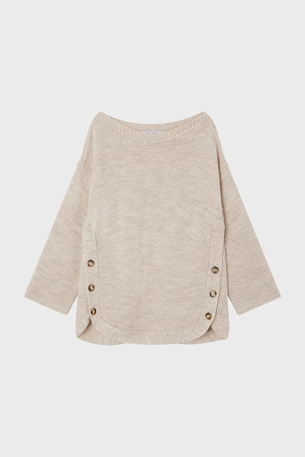 LENA BOAT NECK MARINIERE SWEATER