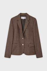 EDDIE WOOL HOUNDSTOOTH TAILORED JACKET