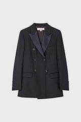 ETIENNE DOUBLE-BREASTED FEMININE TUXEDO JACKET