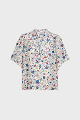 CHIMENE FLORAL PRINT SILK BLOUSE